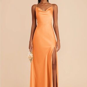 Birdy Grey Lisa Dress Matte Satin Apricot